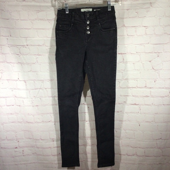 New Look Yazmin Black High Waist Skinny Denim Jeans - Size (Age) 12 - Picture 1 of 8